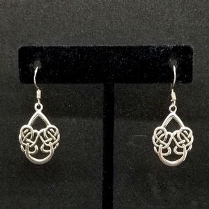 Sterling silver Celtic knot earrings
